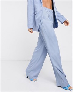 Синие широкие брюки со складками & other stories