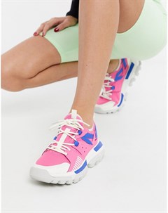 Розовые кроссовки на массивной подошве CAT Raider Sport Cat footwear