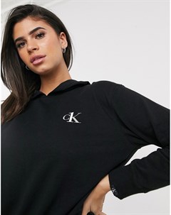 Худи черного цвета для дома с логотипом CK One Calvin klein