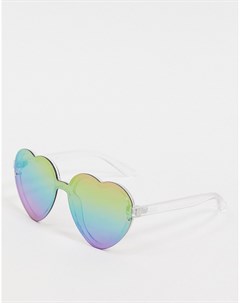 Разноцветные солнцезащитные очки в форме сердца с эффектом тай дай Vans