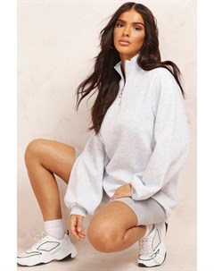 Из коллекции Выбирай и комбинируй Платье толстовка на молнии до половины Boohoo