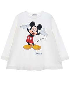 Туника с Mickey Mouse и декоративной вставкой на спинке детская Monnalisa