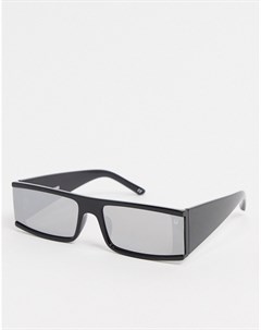 Черные квадратные солнцезащитные очки в стиле ретро с зеркальными стеклами Dusk to dawn