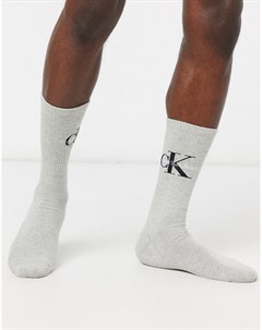 Серые носки с логотипом Jeans Calvin klein