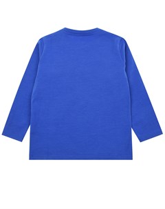 Синяя толстовка с логотипом Moncler