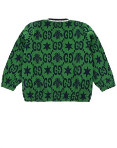 Зеленая спортивная куртка на молнии Gucci