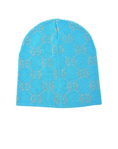Голубая шапка с логотипом детская Gucci