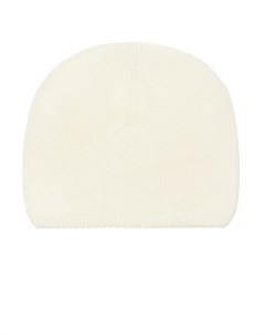 Белая шапка из шерсти Moncler