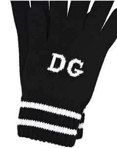 Перчатки из шерсти с логотипом Dolce&gabbana