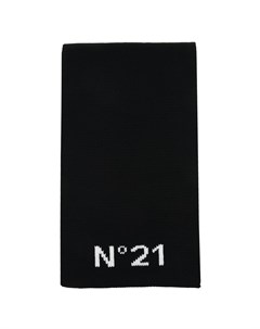 Черный шарф из шерсти с логотипом детский No21