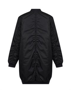 Черное пальто со вставкой в клетку детское No21
