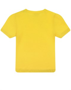 Желтая футболка с логотипом детская Diesel