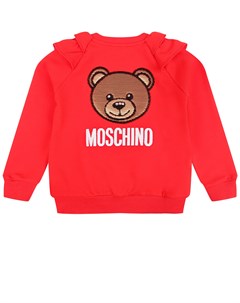 Красная спортивная куртка с рюшами на плечах детская Moschino