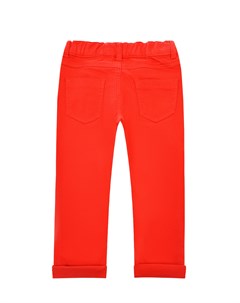 Красные брюки с логотипом детские Moschino