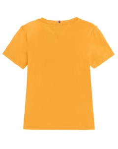 Желтая футболка с логотипом Tommy hilfiger