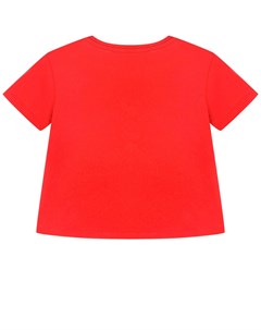 Красная футболка с патчем логотипа детская Dior