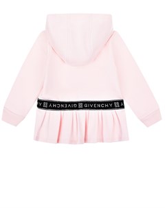 Розовая спортивная куртка с баской детская Givenchy