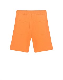 Оранжевые шорты с логотипом в тон детские Balmain