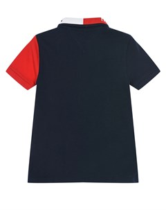 Красно синяя футболка поло Tommy hilfiger
