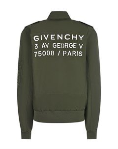 Куртка бомбер цвета хаки детская Givenchy