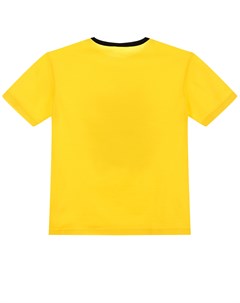 Желтая футболка из хлопка с логотипом детская Dolce&gabbana