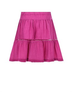 Льняная юбка цвета фуксии детская Arc-en-ciel