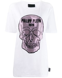 Платье футболка с декором Skull Philipp plein