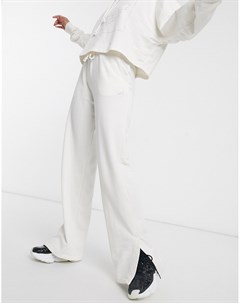 Белые широкие спортивные брюки Adidas originals