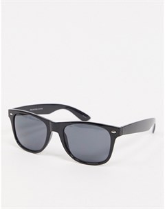 Черные солнцезащитные очки в стиле ретро Selected homme