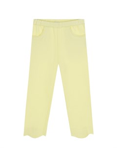 Желтые спортивные брюки с карманами детские Il gufo
