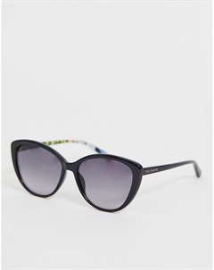 Черные солнцезащитные очки кошачий глаз Ted baker london