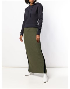 Длинная трикотажная юбка в рубчик Unravel project