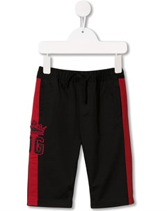 Спортивные брюки с вышитым логотипом Dolce & gabbana kids