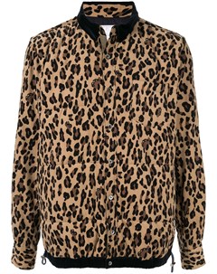 Рубашка с леопардовым принтом Sacai