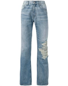 Прямые джинсы с эффектом потертости Warren lotas