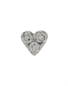 Серьга Mini Heart из розового золота с бриллиантами Kismet by milka