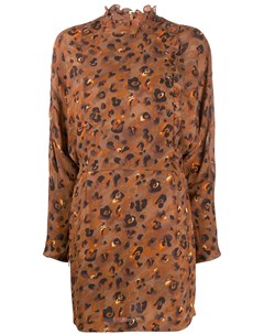 Платье с леопардовым принтом и длинными рукавами Lala berlin