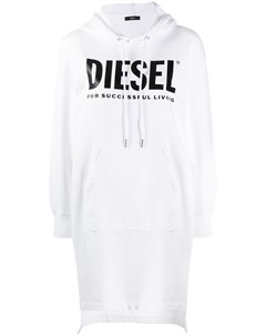 Платье свитер с капюшоном на шнурке Diesel
