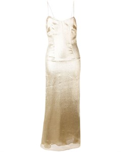 Длинное платье с блестящей отделкой De la vali