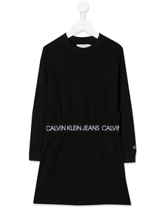 Платье джемпер с вышитым логотипом Calvin klein jeans