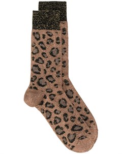 Носки с леопардовым принтом Versace
