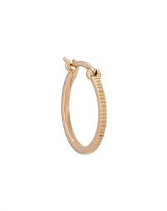 Золотая фактурная серьга кольцо Foundrae