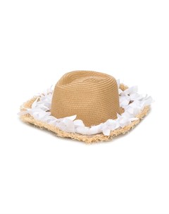 Соломенная шляпа с декором Monnalisa
