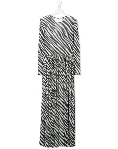 Платье макси с зебровым принтом Caroline bosmans kids