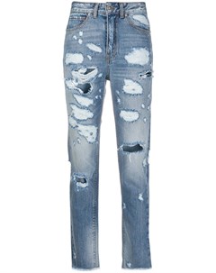 Укороченные джинсы с завышенной талией John richmond