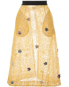 Расклешенная юбка с цветочной аппликацией Tu es mon trésor