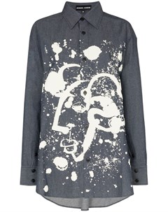 Джинсовая рубашка Shepherd с эффектом разбрызганной краски Angel chen