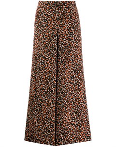 Укороченные брюки палаццо с леопардовым принтом Bellerose