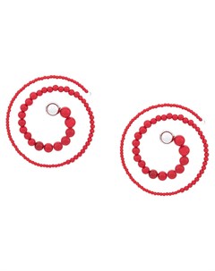Серьги Spiral из бусин Y / project