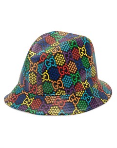Шляпа федора с узором GG Psychedelic Gucci
